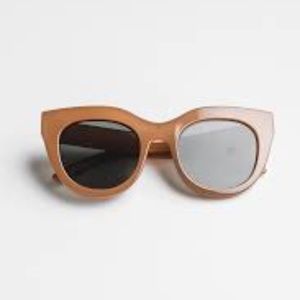 Le Specs Air Heart Sunglasses Caramel